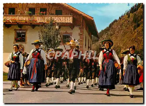 Moderne Karte Tirol Folklore