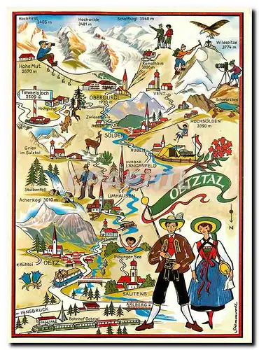 Cartes postales moderne Ferien im Otstal Tirol