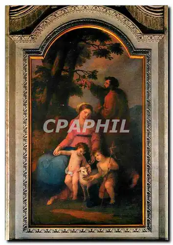Cartes postales moderne Bergamo Chapelle Celleoni Toile de Angelica Kaulmann La Famile Sacree