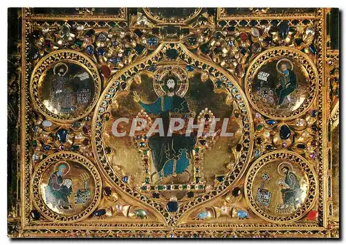 Cartes postales moderne Venezia Basilica di S Marco Pala d'Or Christ Pantocrator avec les quatre evangelistes