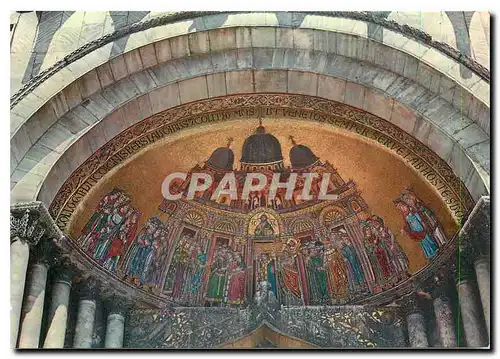 Moderne Karte Venezia Basilica di S Marco Premier Mosaique du gauche