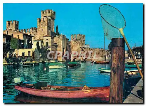 Cartes postales moderne Lago di Garda Sirmione Le Chateau Scaligero