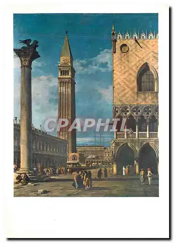 Cartes postales moderne Bernardo Bellotto Venice Petite Place St Marc vue du quai