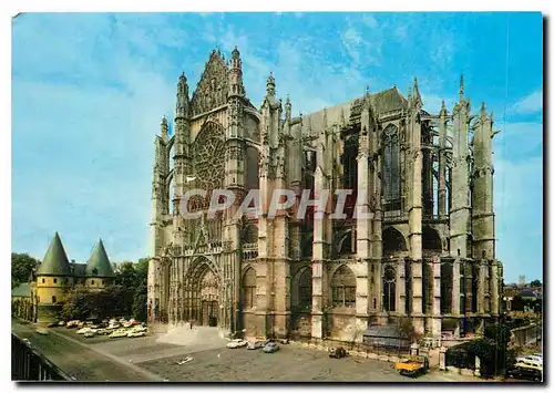 Cartes postales moderne Beauvais Oise La Cathedrale St Pierre Les Tours du Palais de Justice