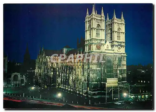 Moderne Karte Westminster Abbey by night Floodlit to celebrate its 900th anniversary