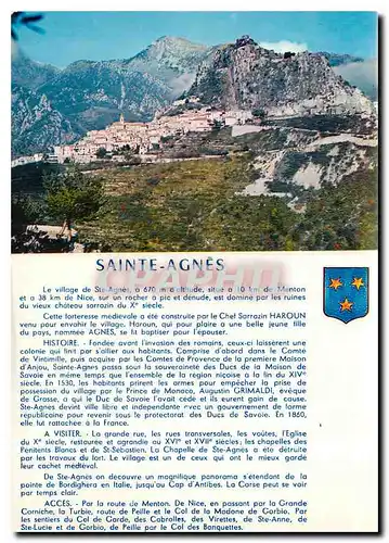 Cartes postales moderne Sainte Agnes