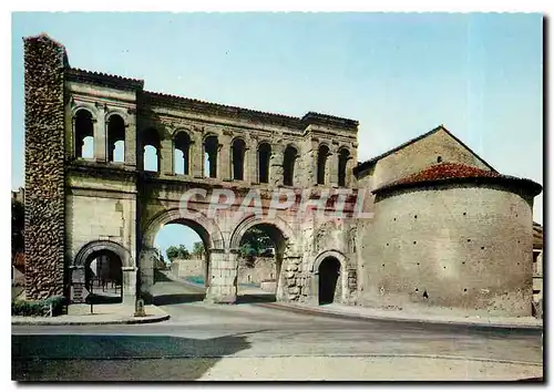 Moderne Karte Autun Antique Porte de St Andre edifice romain