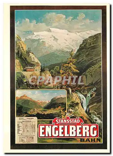 Moderne Karte Stanssad Engelberg Bahn