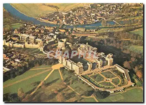 Moderne Karte Windsor Castle Aerial view from south east