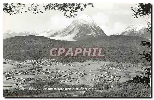 Cartes postales moderne Seefeld Tirol Blick gegen Hohe Munde