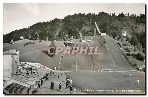 Moderne Karte Grosse und kleine Olympiaschanze Garmisch Partenkirchen