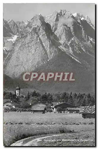 Cartes postales moderne Garmisch mit Waxenstein u Zugspitze