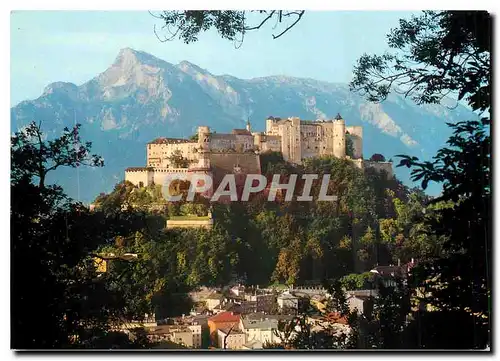 Cartes postales moderne Salzburg Austria Hohensalzburg fortress towards Untenberg