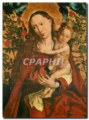 Cartes postales moderne Cathedrale de Colmar Martin Schoengauer La Vierge au buisson de roses