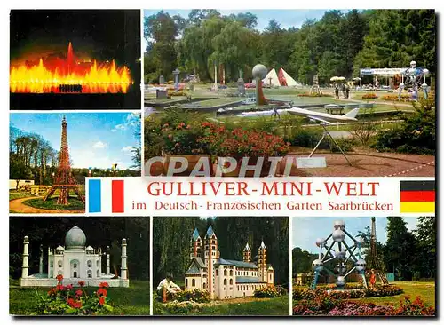Cartes postales moderne Gulliver mini Welt im Deutsch Franzosischen Garten Saarbrucken