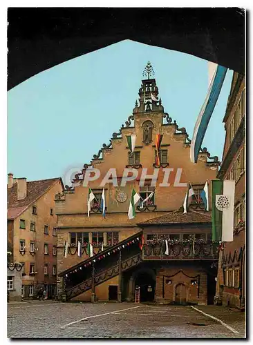 Moderne Karte Lindau im Bodensee Rathaus