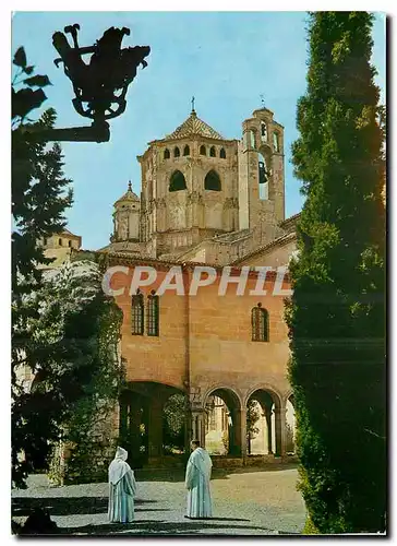 Moderne Karte Real Monasterio de Poblet La Tour du transept vue des le jardin