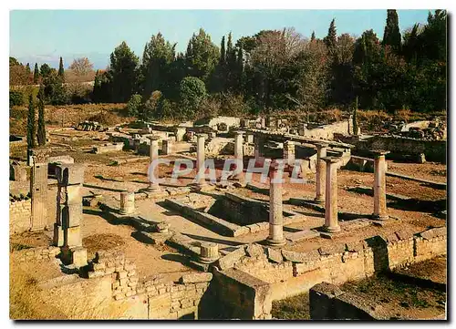 Moderne Karte Saint Remy de Provence Glanum Peristyle et citerne de la Maison des Antes