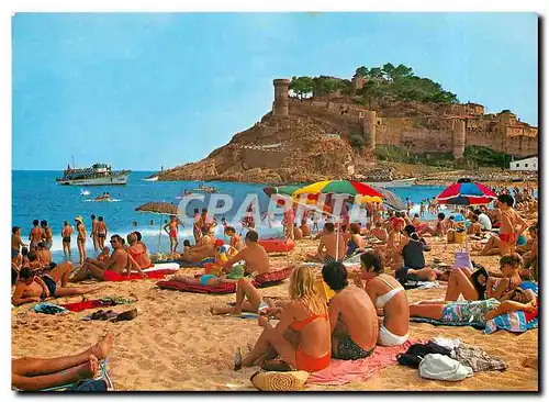 Cartes postales moderne Costa Brava Tossa de Mar Detaile de la playa