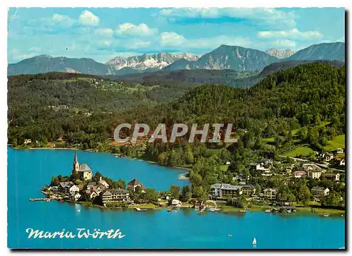 Cartes postales moderne Maria Worth Worthersee gegen den Karawankenhauptkamm Karnten Austria