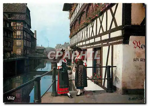 Cartes postales moderne Alsaciennes a la Petite France a Strasbourg Folklore