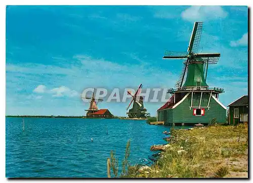 Moderne Karte Hollandse Molen Moulins a vent