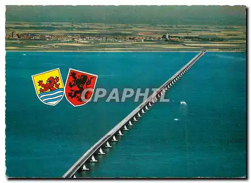 Moderne Karte Oosterscheldebrug Langste brug van Europa