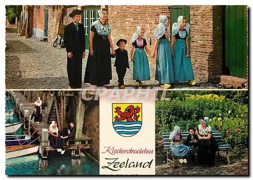 Moderne Karte Klederdrachten Zeeland Folklore