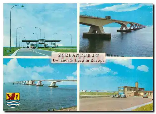 Cartes postales moderne Zeelandbrug De langste brug in Europa