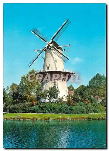 Moderne Karte Middelburg Molen Vlissingsche ungel Moulin a vent