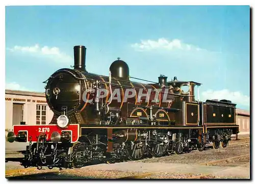 Cartes postales moderne Mulhouse Locomotive Atlantic 2 670 Nord