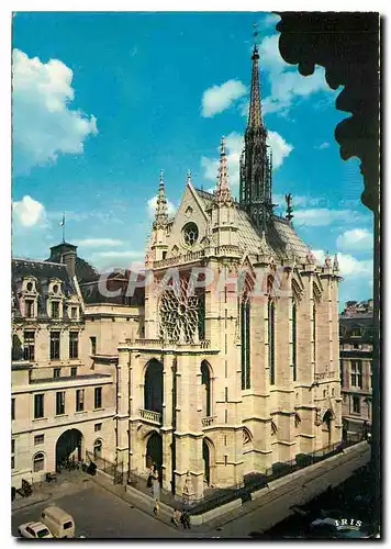 Moderne Karte Paris La Sainte Chapelle que Saint Louis