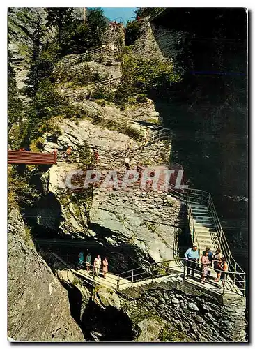 Cartes postales moderne In der Viamalaschlucht Treppe zur Galerie