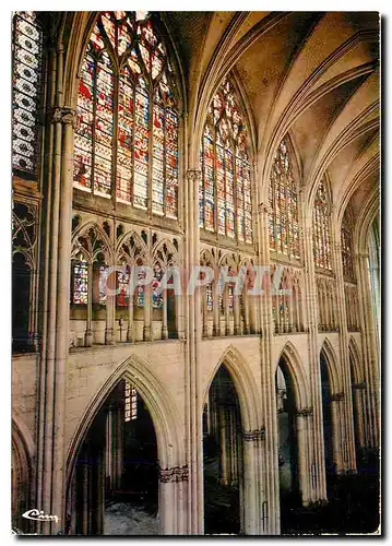 Moderne Karte Troyes Aube La cathedrale Verrieres de la nef