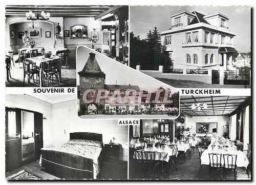 Moderne Karte Souvenir de Turckheim Alsace Niche du veilleur de nuit Hotel Restaurant Muller