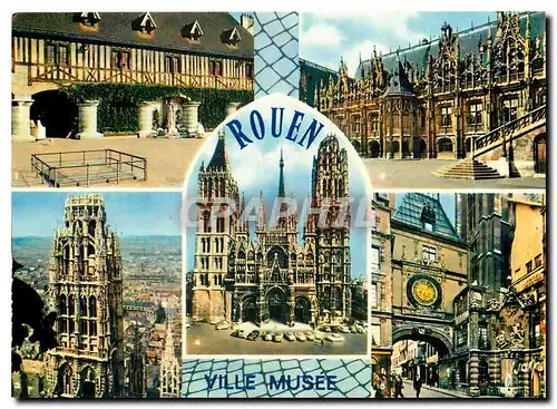 Cartes postales moderne Rouen Seine Maritime Le Palais de Justice La Cathedrale