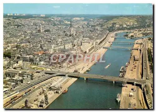 Cartes postales moderne Rouen Seine Maritime Vue generale aerienne