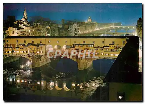 Cartes postales moderne Firenze Ponte Vecchio La Nuit