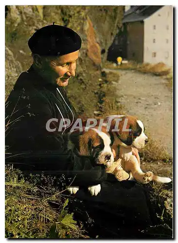 Moderne Karte Chanoine du Grand Saint Bernard avec ses preferes