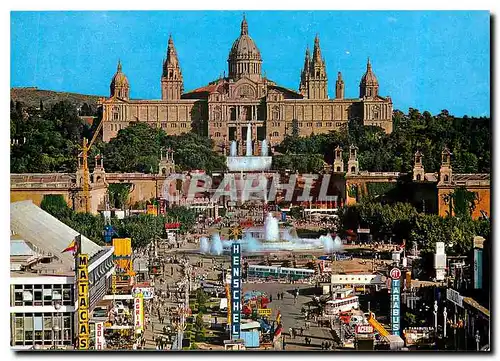 Cartes postales moderne Barcelona Parc de Montjuich Grandse Eaux