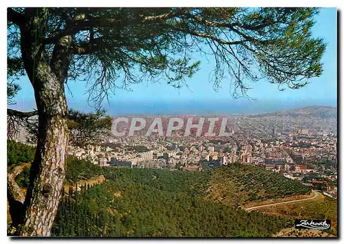 Cartes postales moderne Barcelona Vue panoramique des le Tibidado