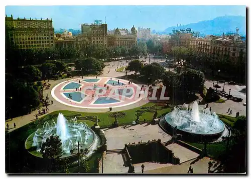 Cartes postales moderne Barcelona Place de Catalogne