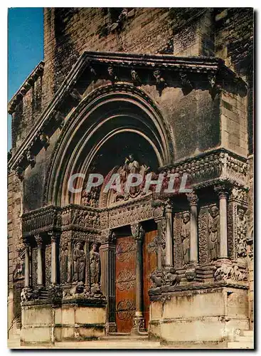 Cartes postales moderne Arles B du R Saint Trophime Le Porche
