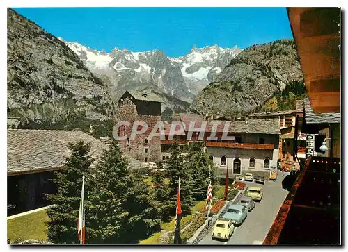 Cartes postales moderne Courmayeur m 1224 Panorama e Torre Malluquin (sec. XIX)