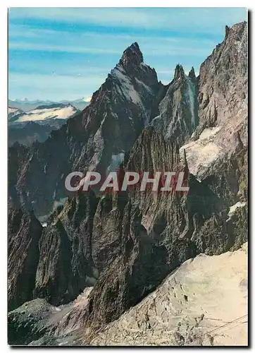 Cartes postales moderne Vallee d'Aosta - Courmayeur m. 1224 Aiguille Noire de Peulerey m. 3773