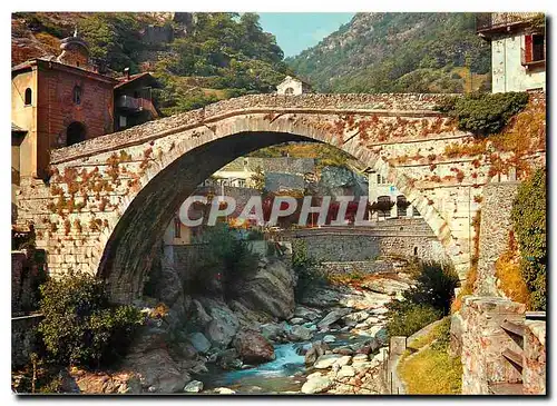 Moderne Karte Pont St. Martin m.345 Pont Romain (Vallee d'Aoste)