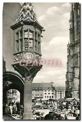 Cartes postales moderne Freiburg / Schwarzwald Erker des hist. ''Kaufhaus'' am Muensterplatz