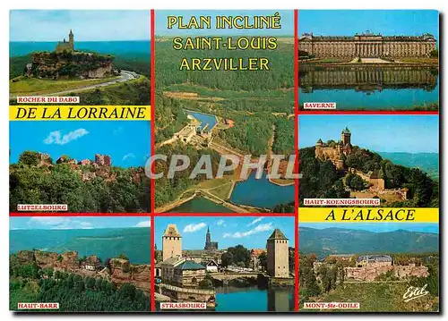 Cartes postales moderne Plan Incline Saint-Louis Arzviller De la Lorraine a l'Alsace