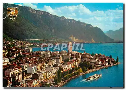Cartes postales moderne Montreux - La grand Rue et le Debarcadere
