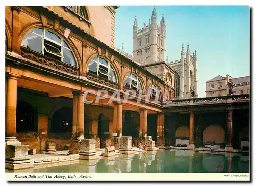 Cartes postales moderne Roman bath and the Abbey Bath Avon
